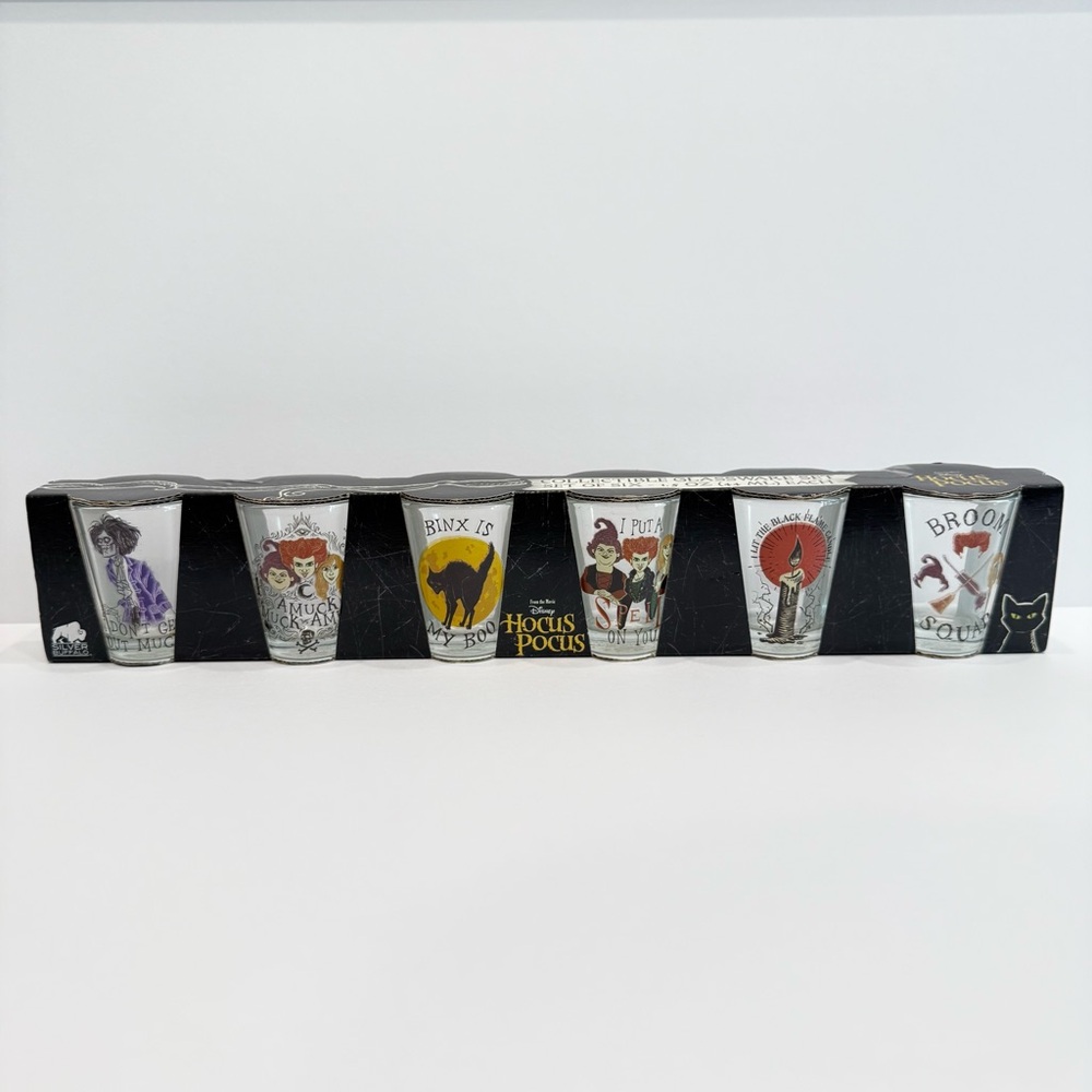 Spooky Disney Hocus Pocus Collectible Shot Glass Set - 6 Pack - Picture 2 of 8